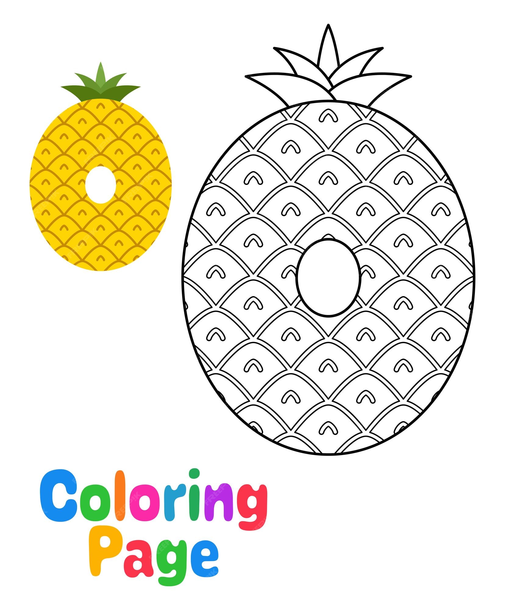 Premium vector coloring page with number for kids