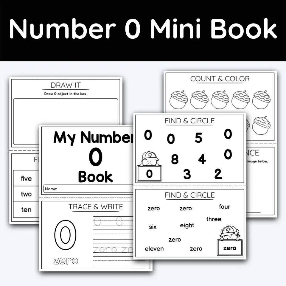 Number mini book
