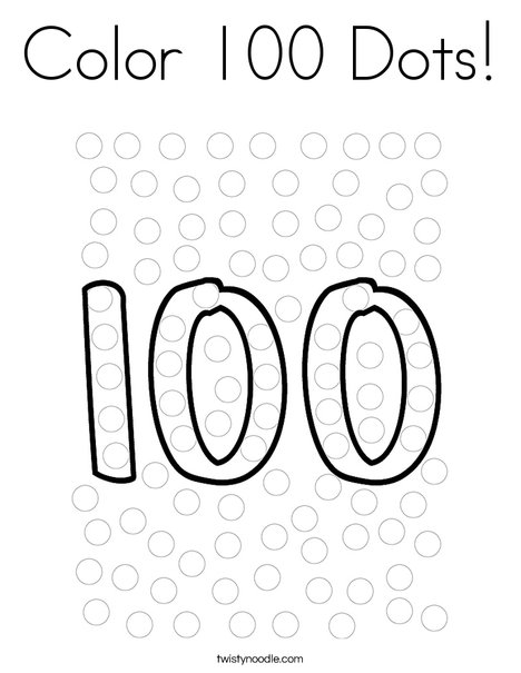 Color dots coloring page
