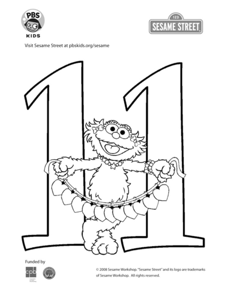 The number coloring page kids coloringâ kids for parents