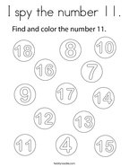Number coloring pages