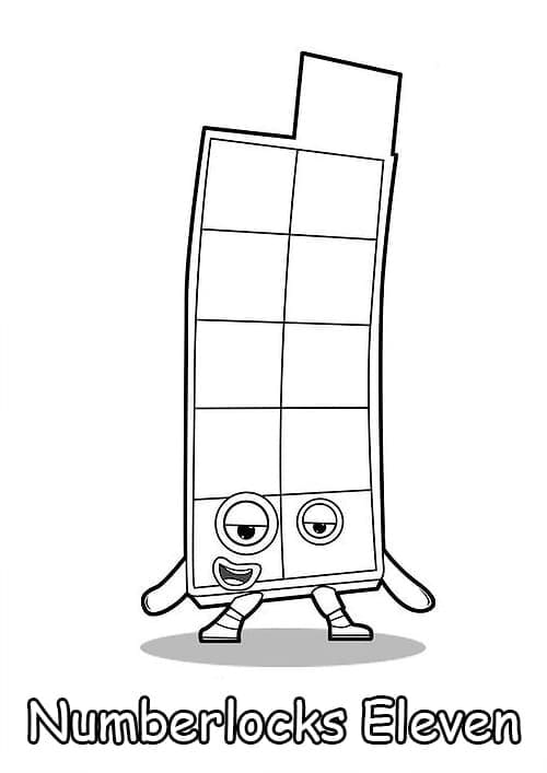 Numberblocks coloring pages