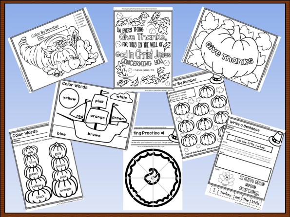Page free thanksgiving no prep kindergarten workbook â miniature masterminds