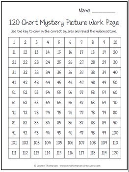 Chart mystery pictures bundle math number sense by mrs thompsons treasures