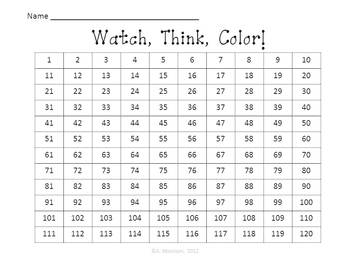 Color chart tpt