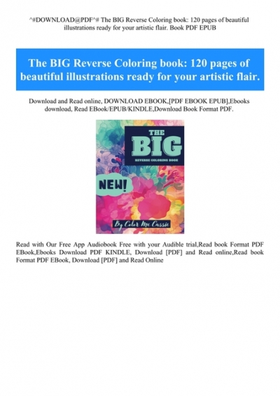 Downloadpdf the big reverse coloring book pages of beautiful illustrations ready for your artistic flair
