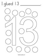 Number coloring pages