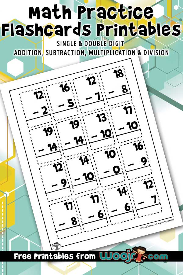 Math practice flashcards printables woo jr kids activities childrens publishing