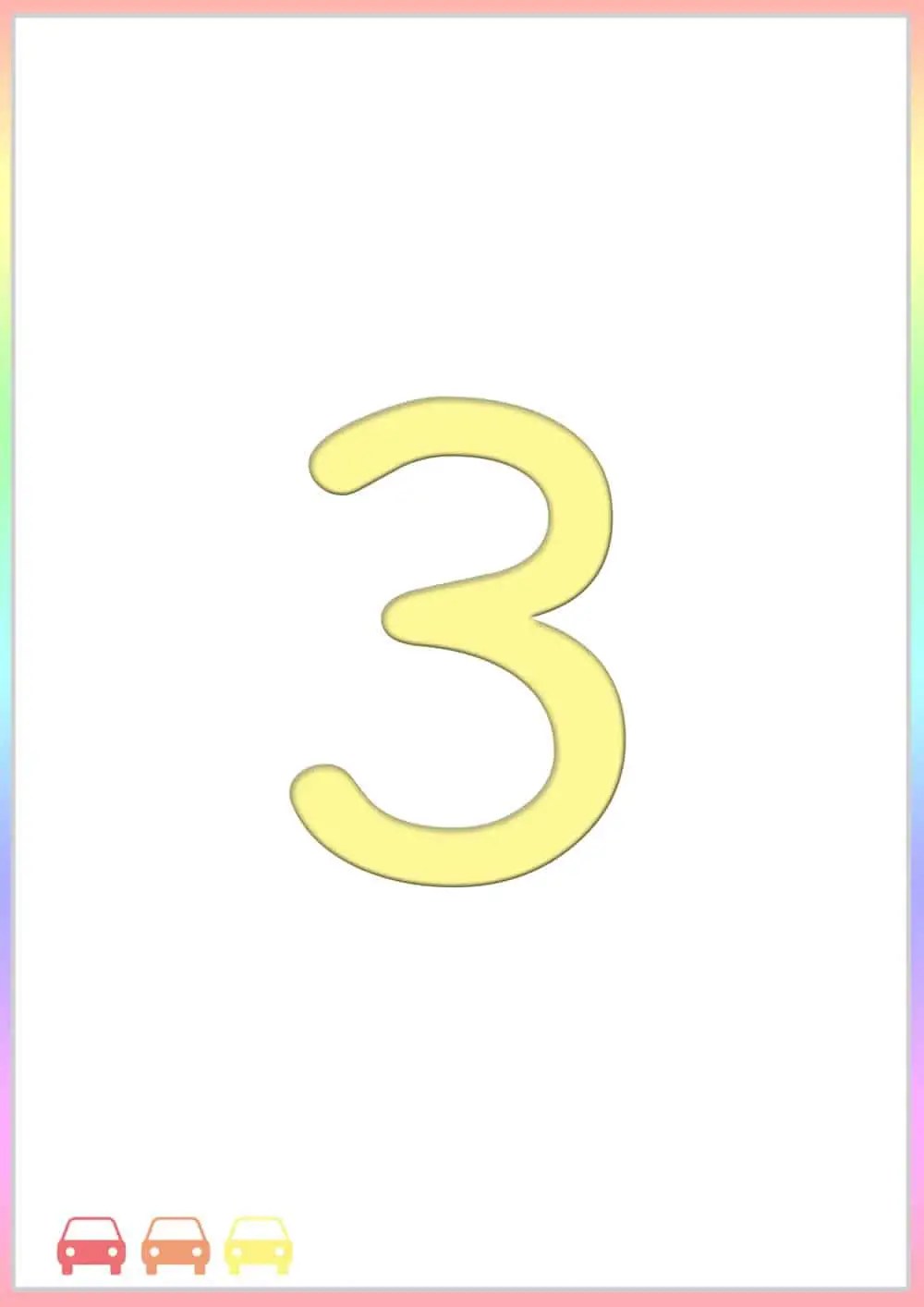 Number flashcards