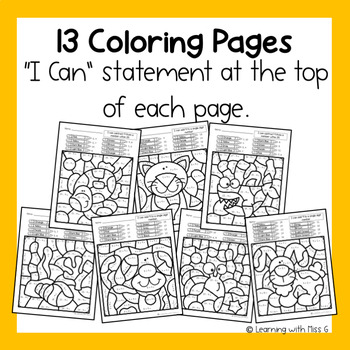 Adding and subtracting nine color by number worksheets