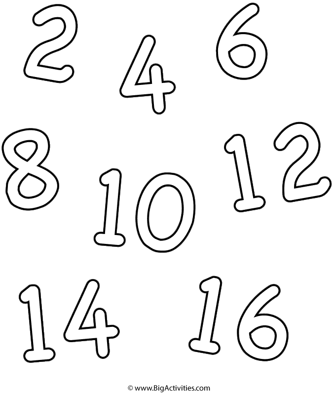 Even numbers