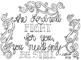 Look to him and be radiant scripture coloring page