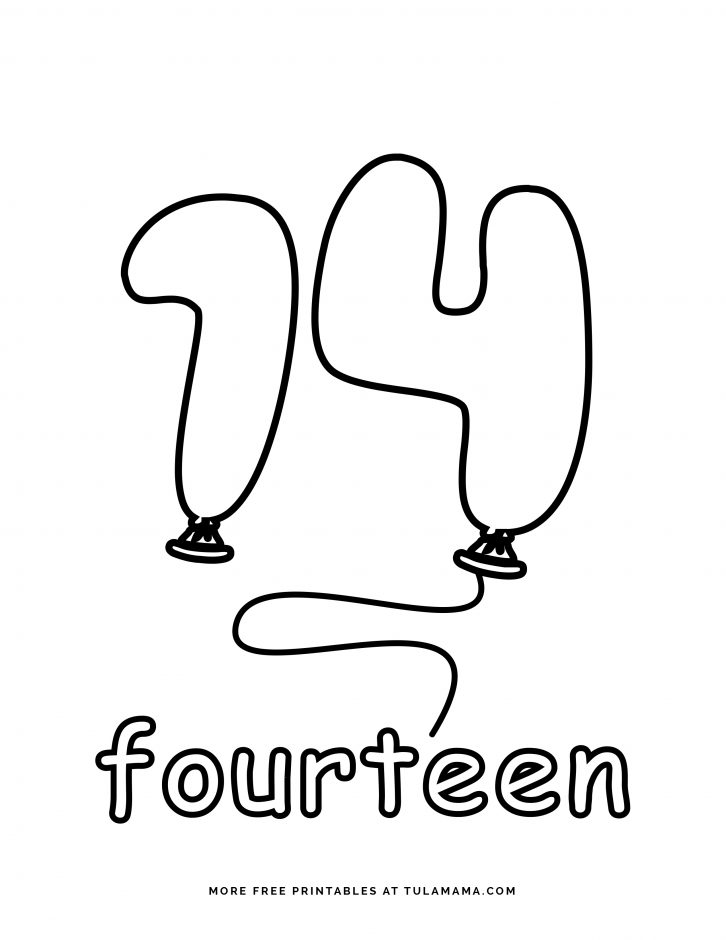 Free cute number coloring pages for fun learning