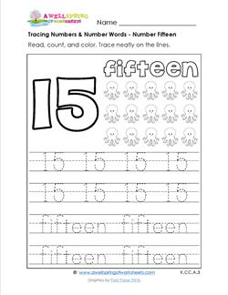 Tracing numbers and number words