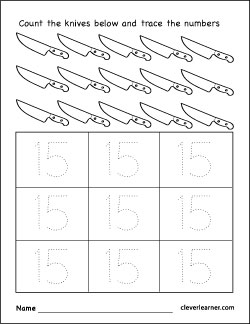 Number writing counting and identification printable worksheets for children