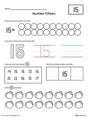 Number practice worksheet