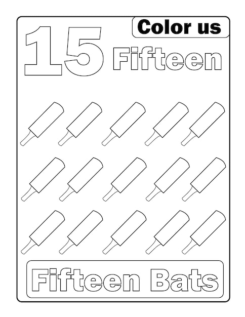 Premium vector number tracing and counting coloring pages with cute designs