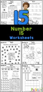 Free printable number tracing worksheets for preschool