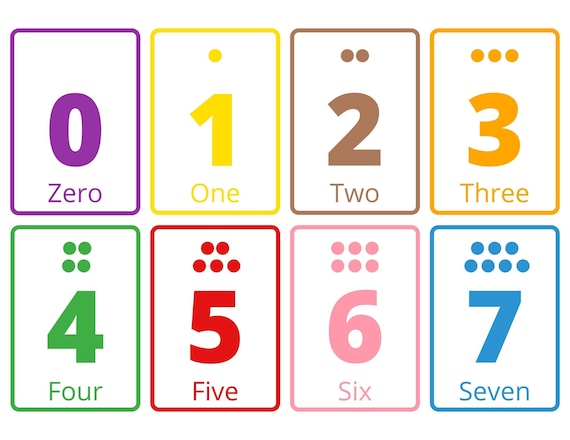 Big bundle deal number flashcards preschool memory game number flashcards for kids learn numbers printable easy printable