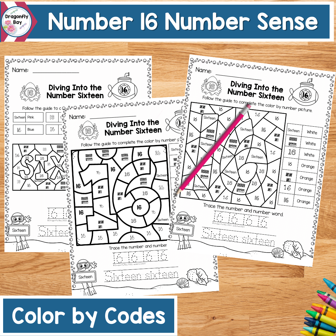 Number number sense worksheets color by codes and center activities made by teachers