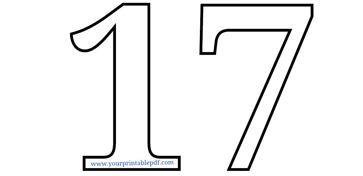 Your printable pdf â printable number coloring page printable