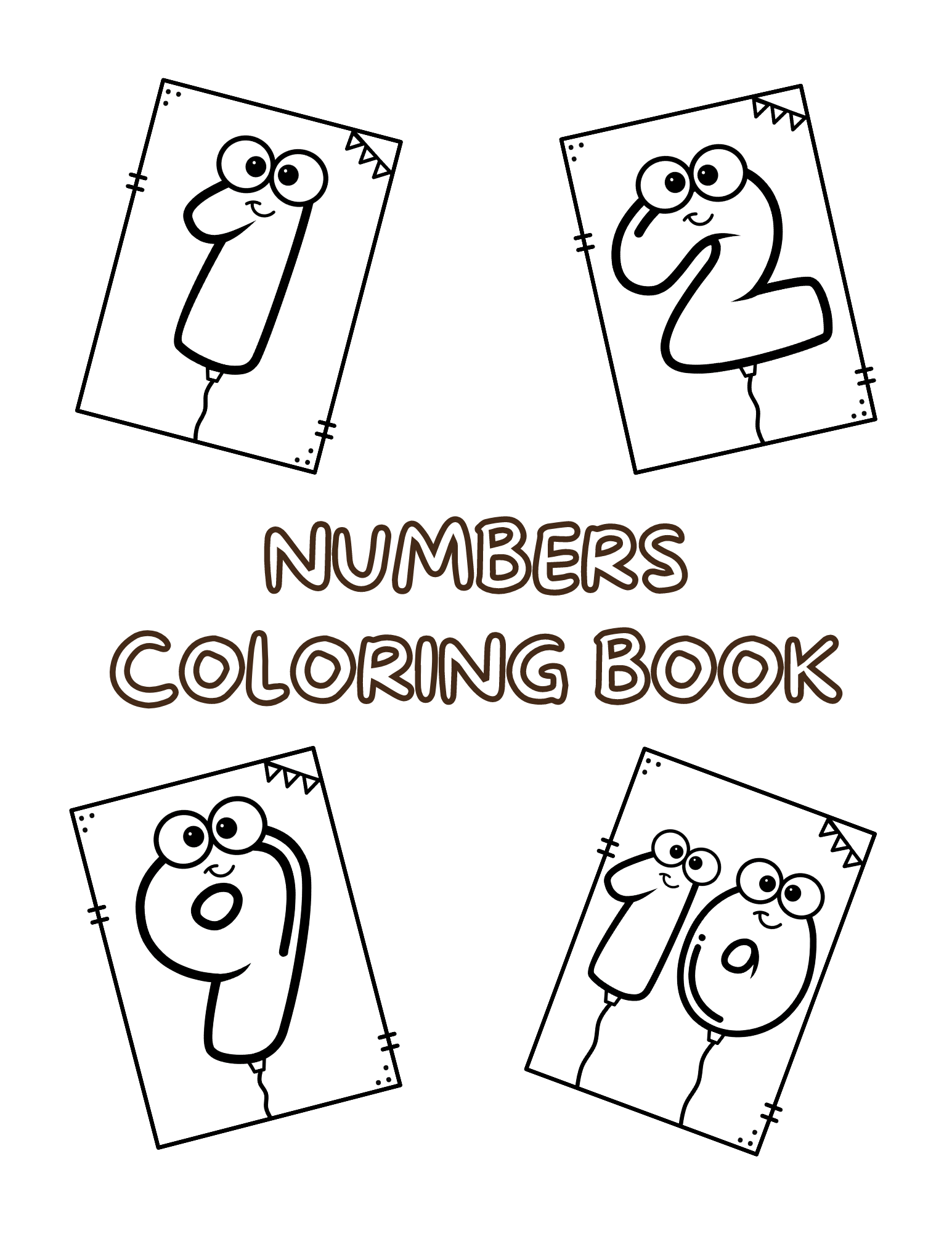 Numbers coloring book made by teachers