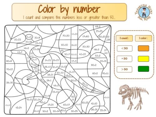 Paring numbers color by number