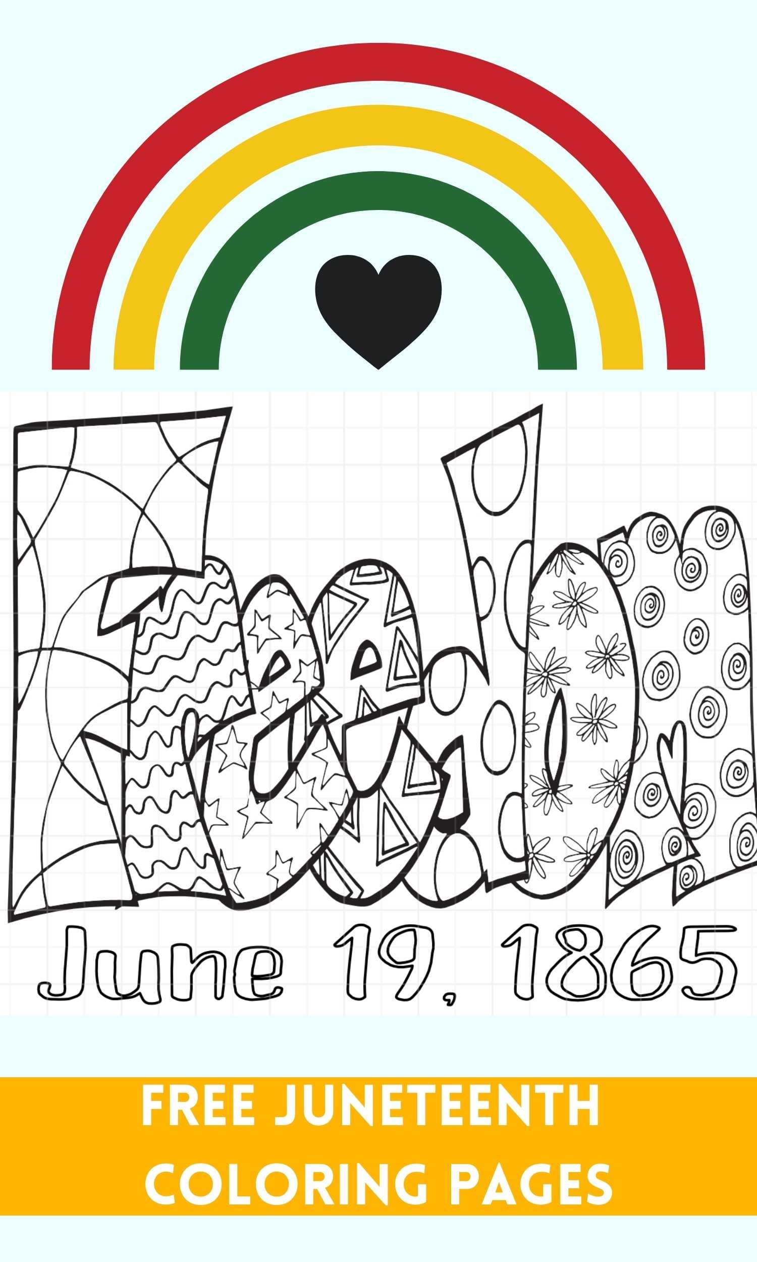Free juneteenth coloring pages â stevie doodles