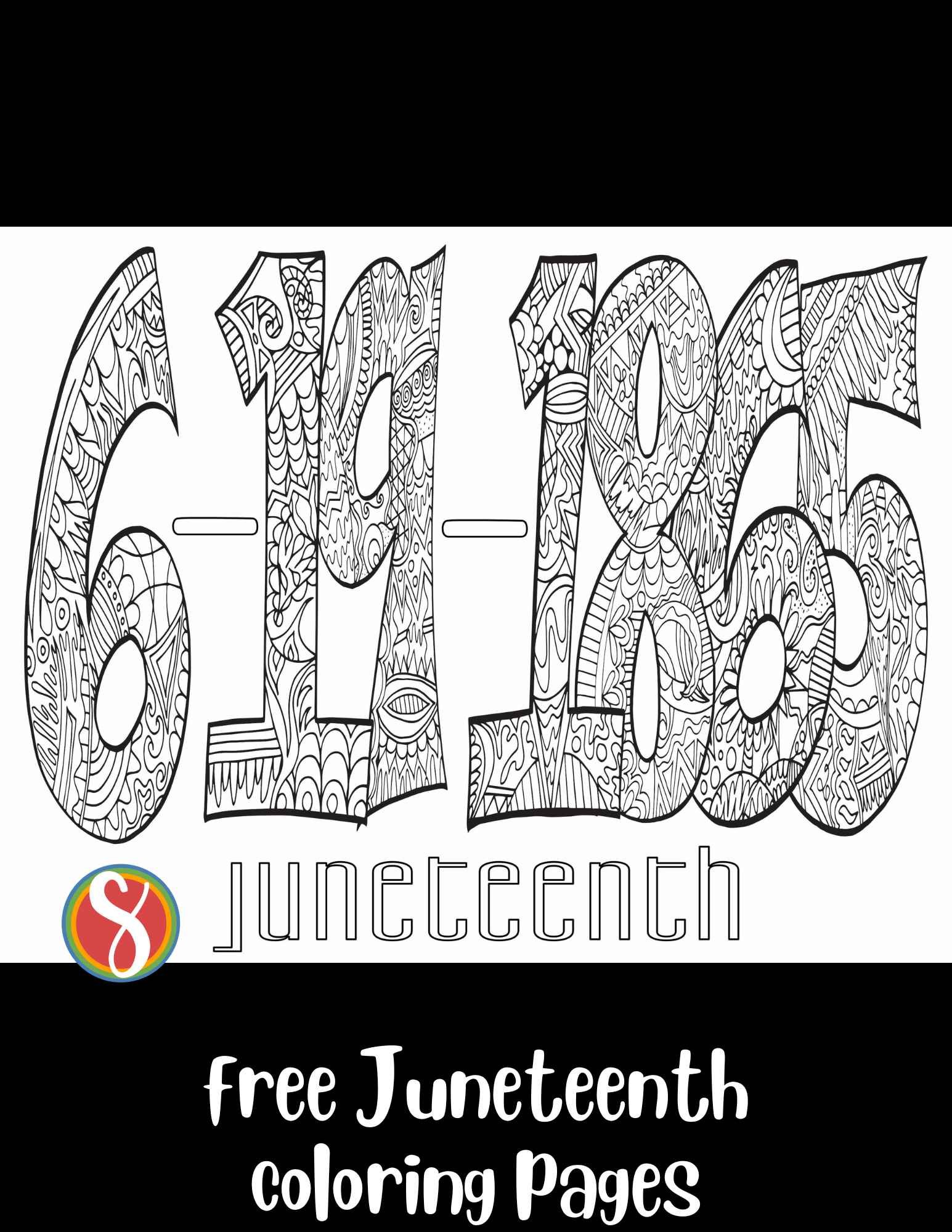 Free juneteenth coloring pages â stevie doodles