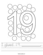 Number worksheets