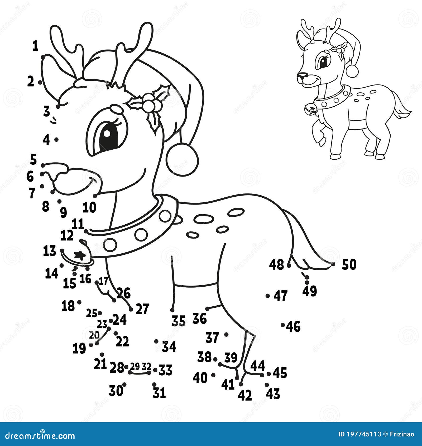 Dot to dot draw a line handwriting practice learning numbers for kids education worksheet activity coloring page stock vector