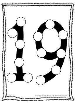 Numbers do a dot number printable preschool daycare worksheet