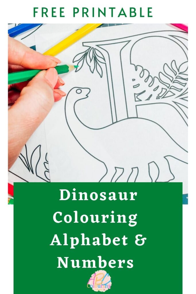 Free printable dinosaur coloring alphabet and numbers â extraordinary chaos