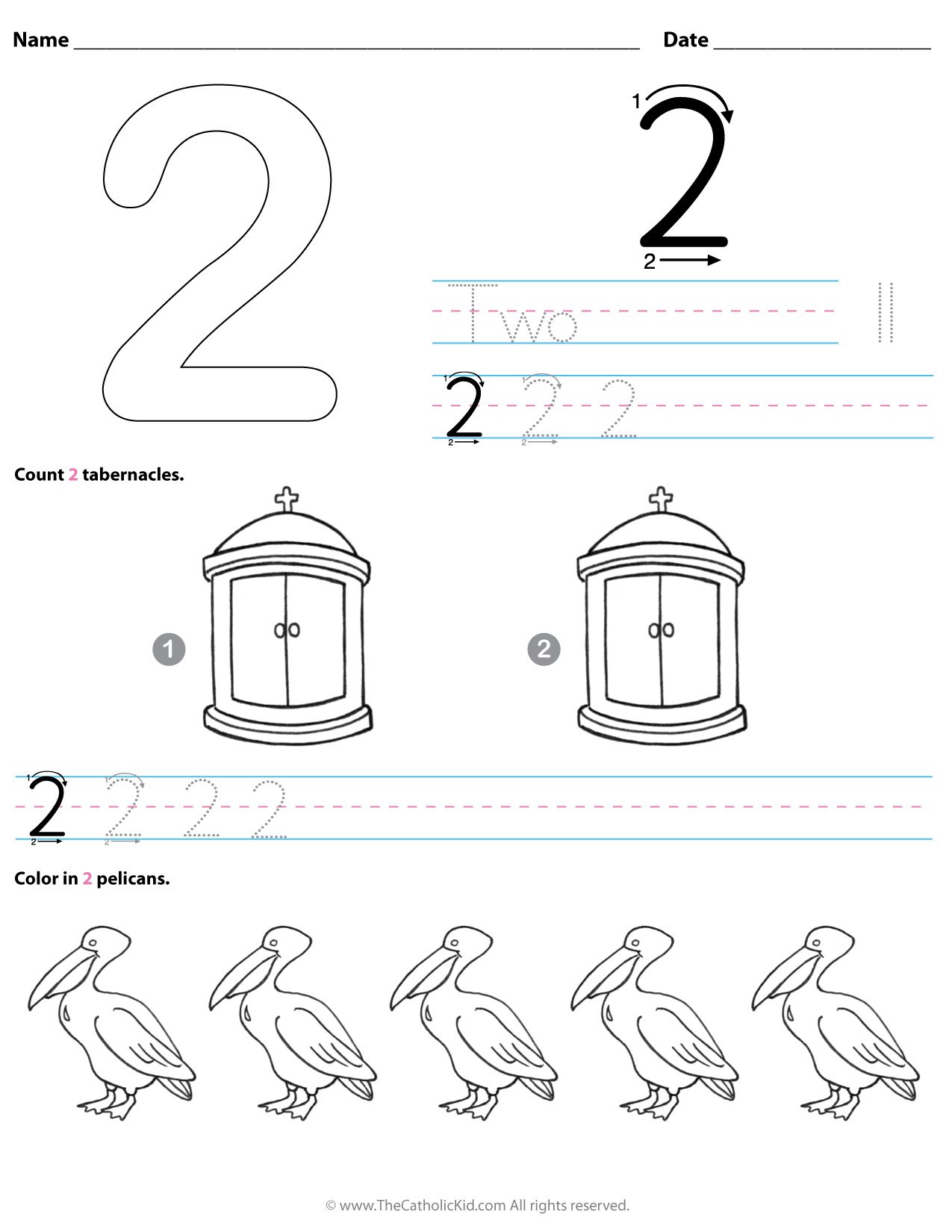 Number worksheets