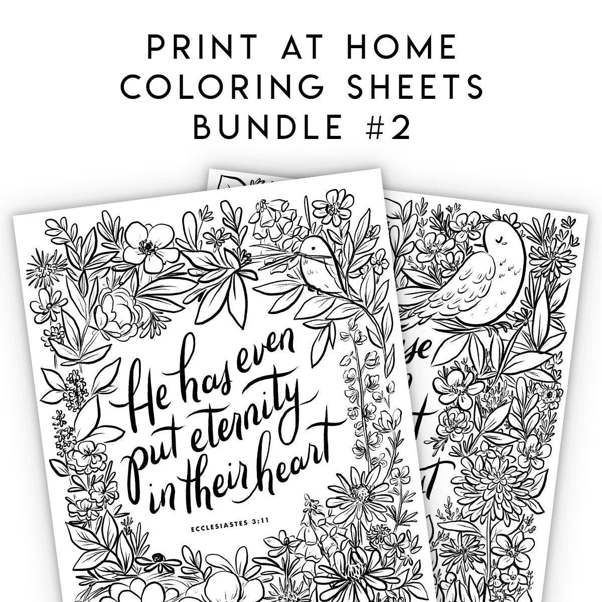 Print at home coloring sheets