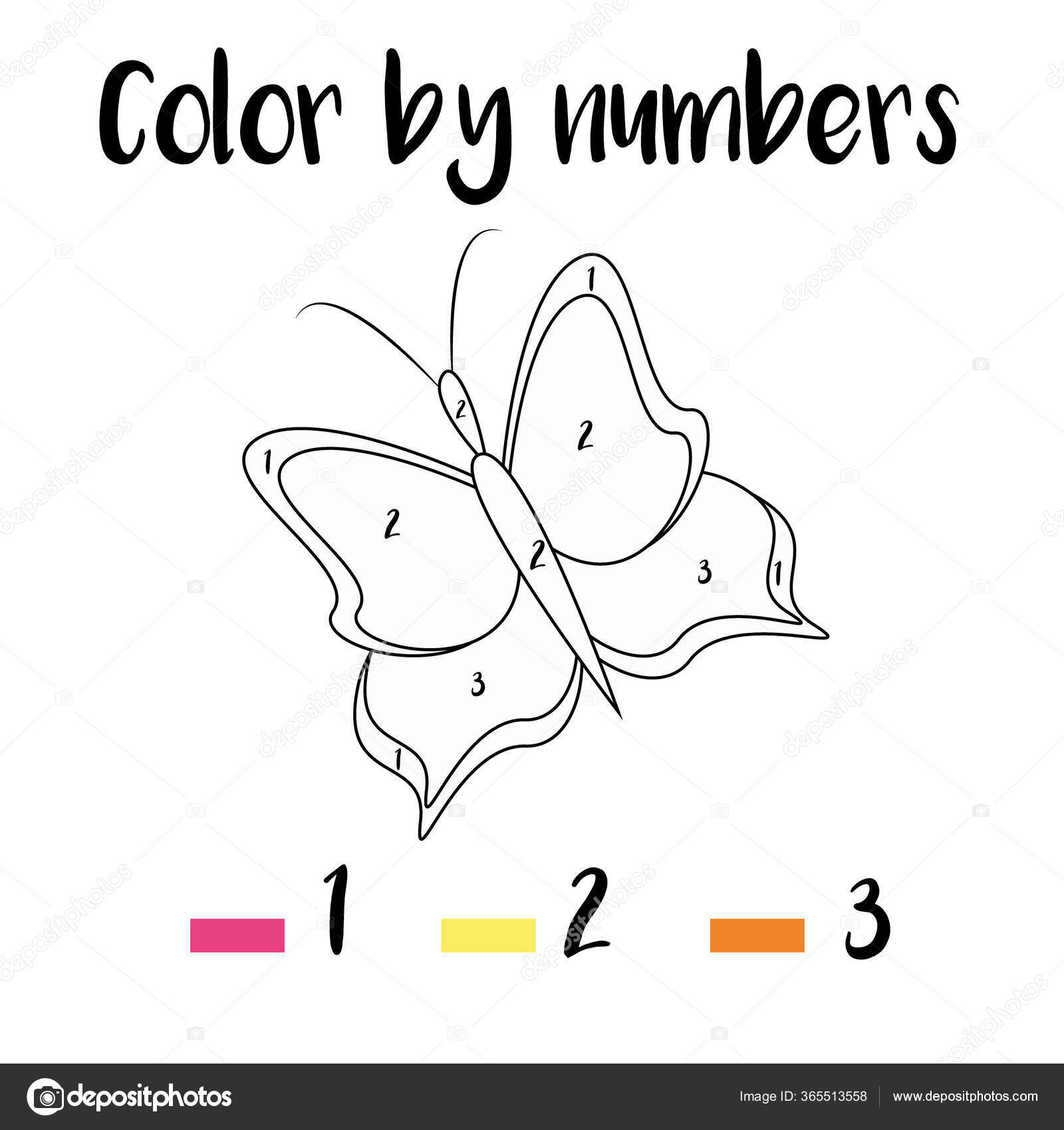 Preschool counting activities coloring page colorful illustration color numbers printable stock photo by evamorris