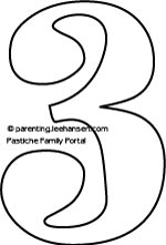 Number coloring page or bubble letter stencil