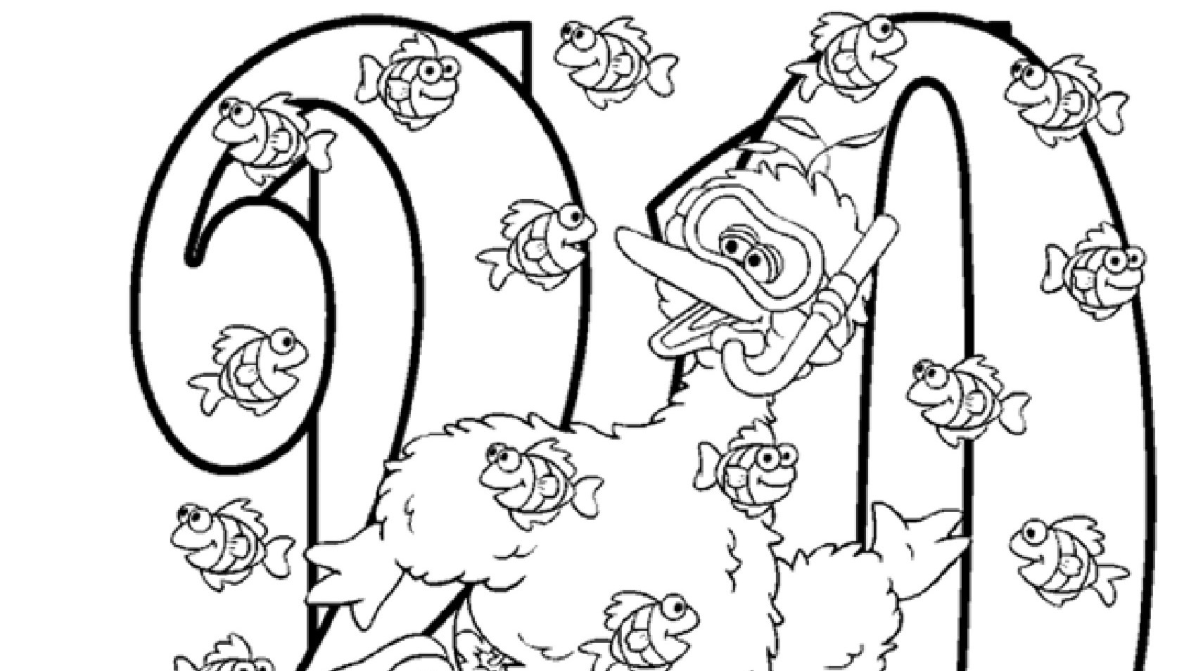The number coloring page kids coloringâ kids for parents