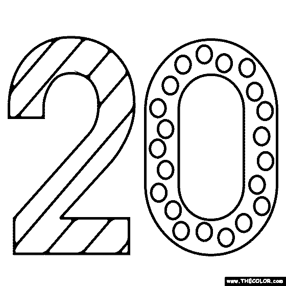 Nubers online coloring pages
