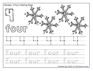 Number coloring tracing ppt