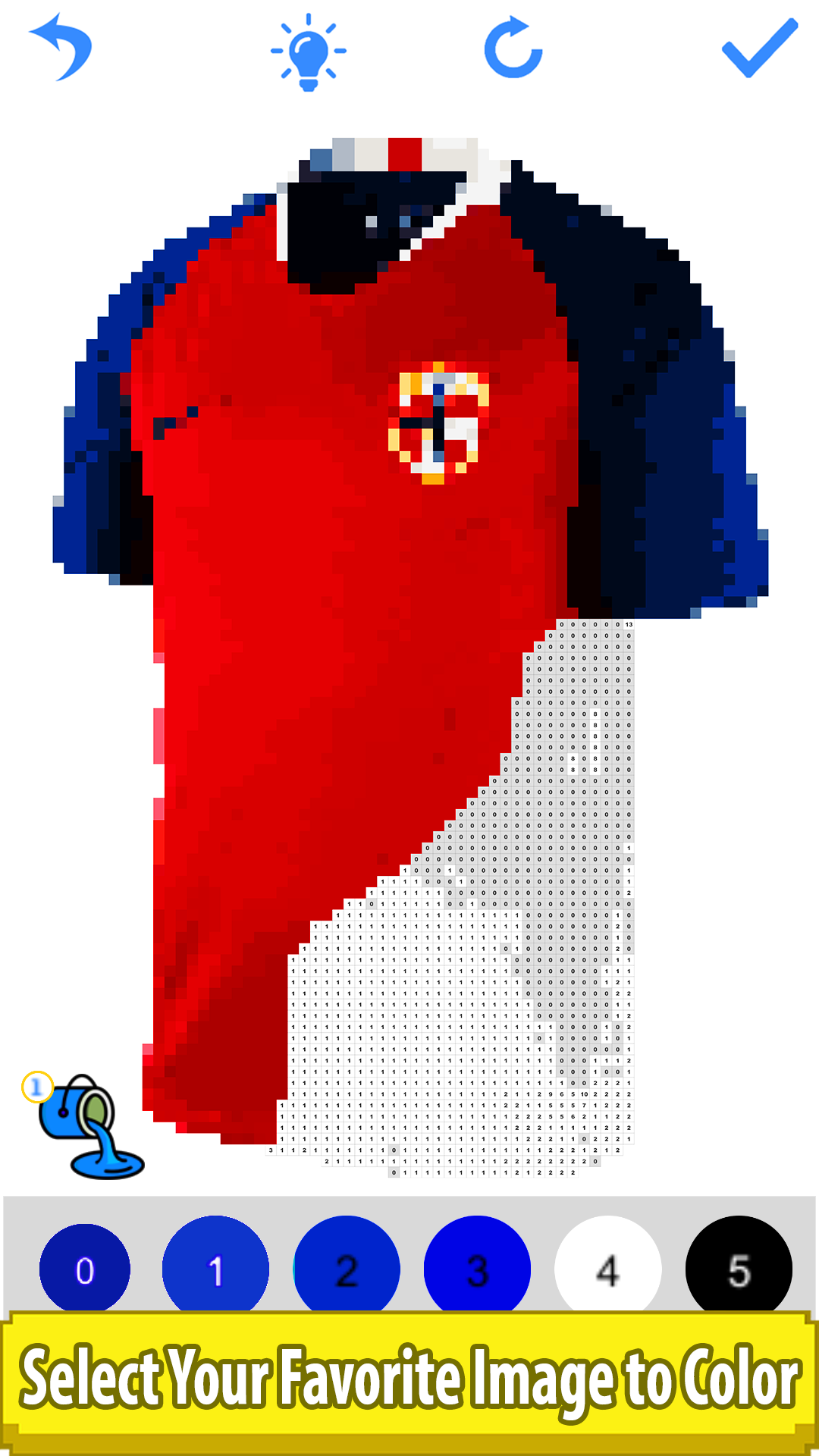 Football shirts lor by number