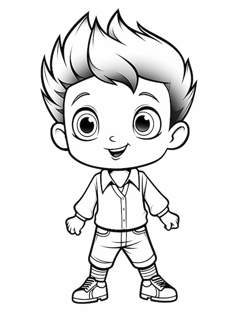 Page coloring book character pictures