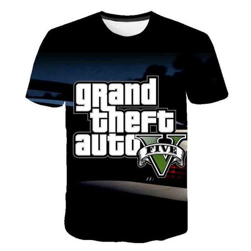 Fashion picture color grand theft auto game gta t shirt kids boys clothes nigeria