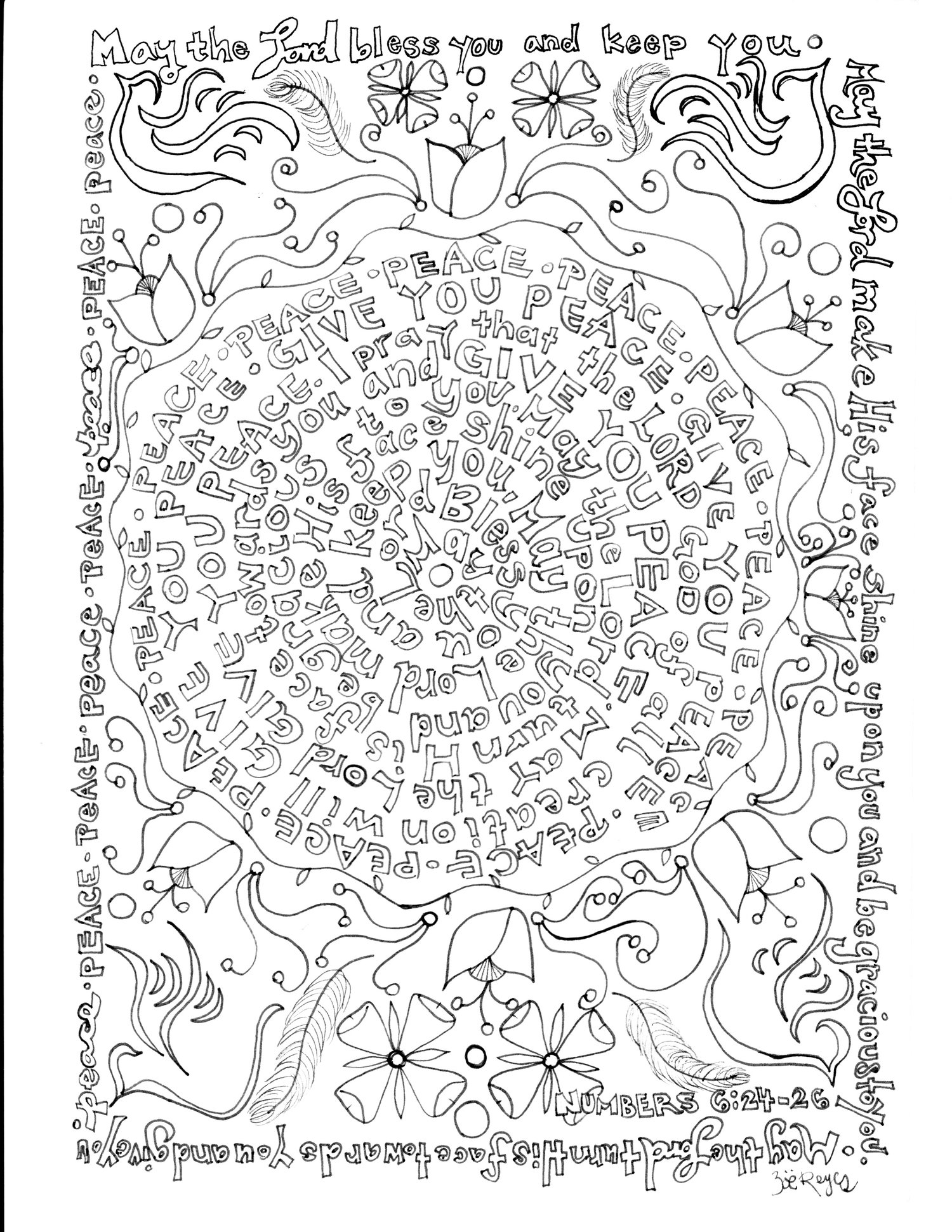 Coloring page numbers