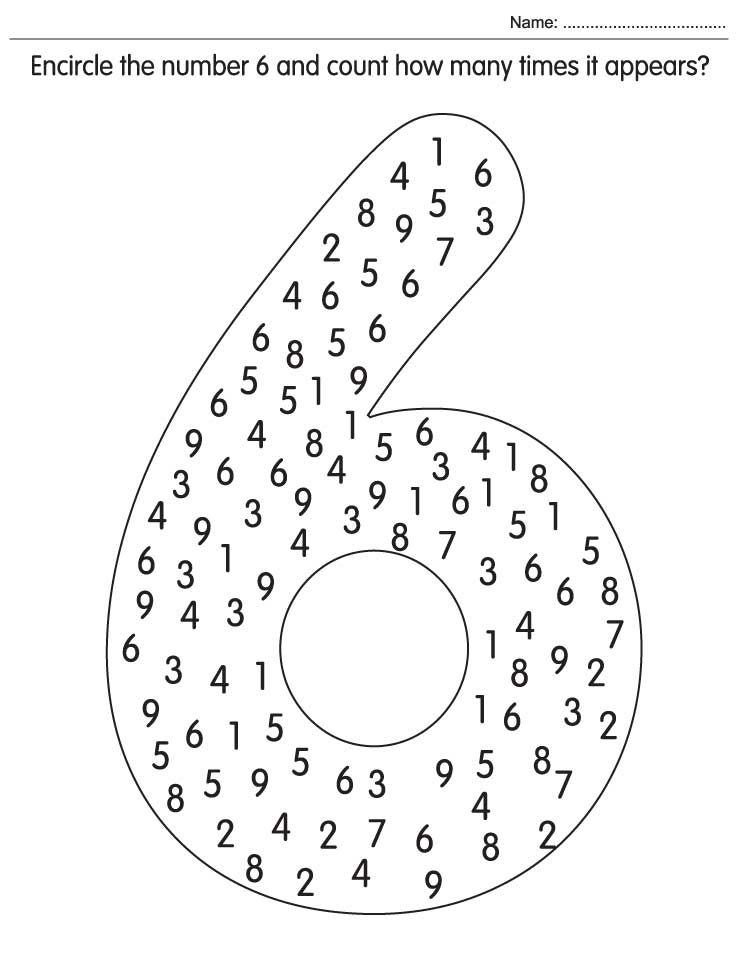 Encircle the number and count how many times it appears download free encircle the number and count how many times it appears for kids best coloring pages