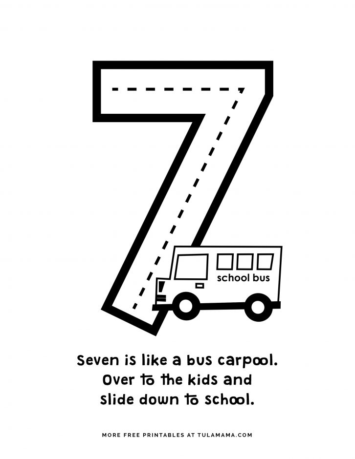 Free cute number coloring pages for fun learning