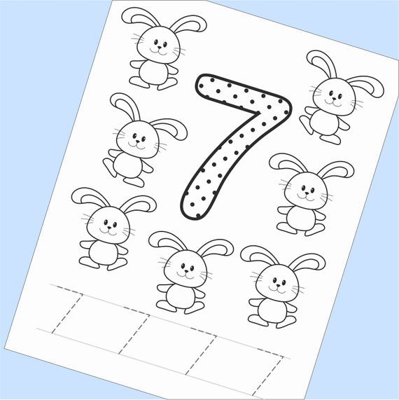 Numbers printable coloring page worksheets for kids toddlers preschoolers numbers coloring book preschool kindergarten homeschool download now