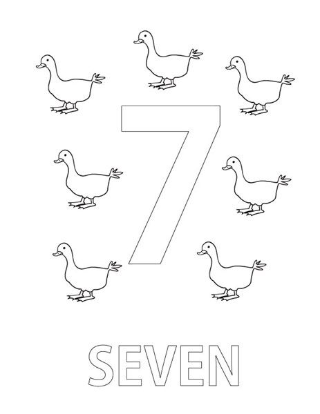 Number seven coloring page coloring page coloring pages free printable numbers printable numbers