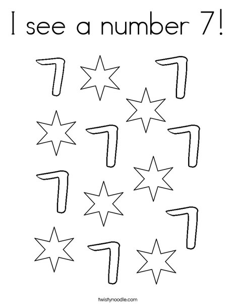 I see a number coloring page