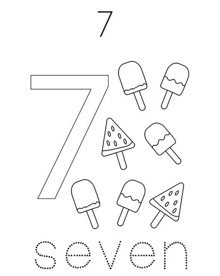 Number coloring pages